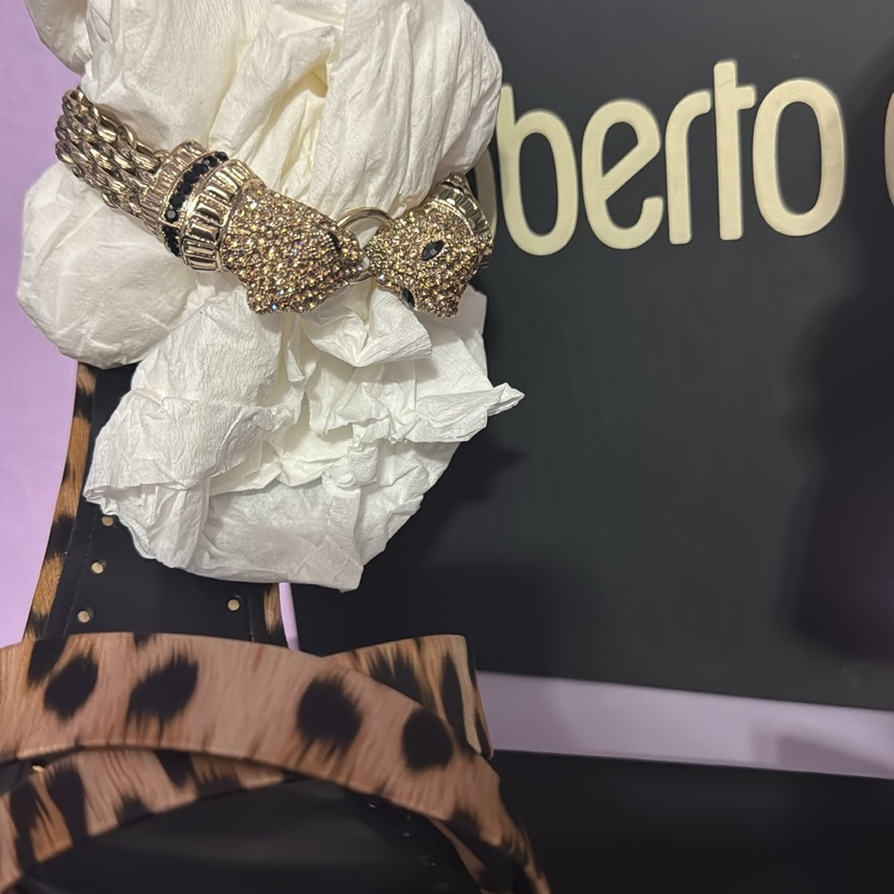 Brand, new pristine bling out Roberto Cavalli, high heels, sandals - Picture 3 of 15